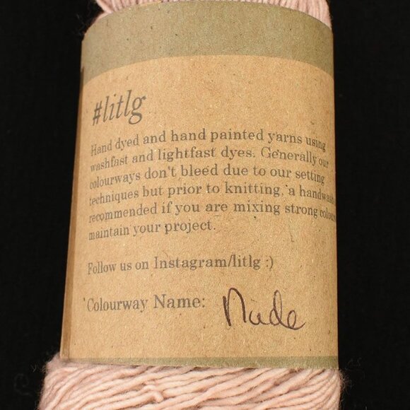 LITLG Singles Sock Yarn 100% Superwash Merino Wool Hand Dyed Nude - Picture 3 of 3